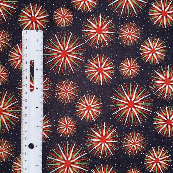 Red & Green Pom Poms | Renee Nanneman of Need'l Love | Andover Fabrics | 1/2 YD - Picture 3 of 8